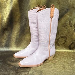 Deadstock we the free montage tall boot in lilac cowgirl boots sz 38